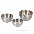 Multipurpose Stainless Steel Double-walled Mixing Bowl Set